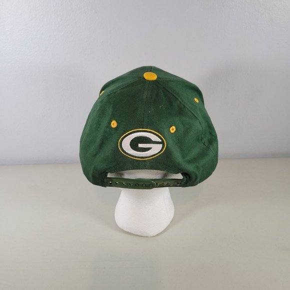 Green Bay Packers Snapback Hat NFL Football Green Yellow Cap - Picture 2 of 7
